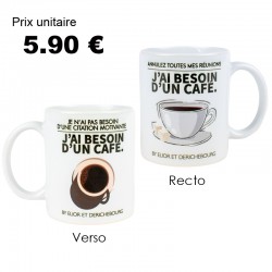 LOT DE 12 MUGS