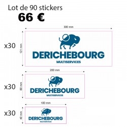 Lot de 90 stickers...