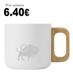 LOT DE 8 MUGS BLANC