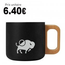 LOT DE 8 MUGS NOIR