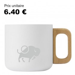 LOT DE 8 MUGS BLANC