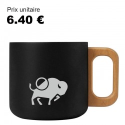 LOT DE 8 MUGS NOIR